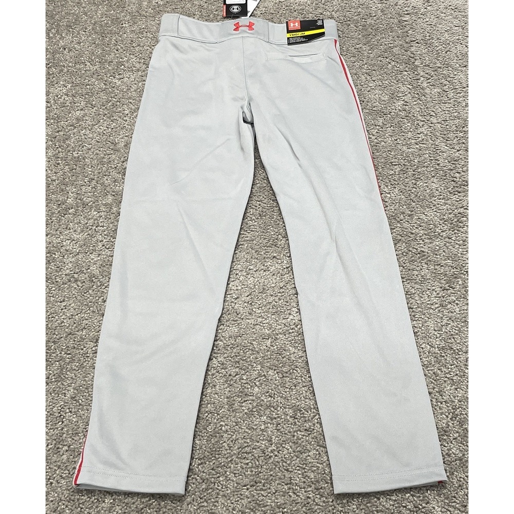 Under Armour Clean Up Youth Med Piped Baseball Pants Open Bottom Pants 1294739 - Picture 6 of 8